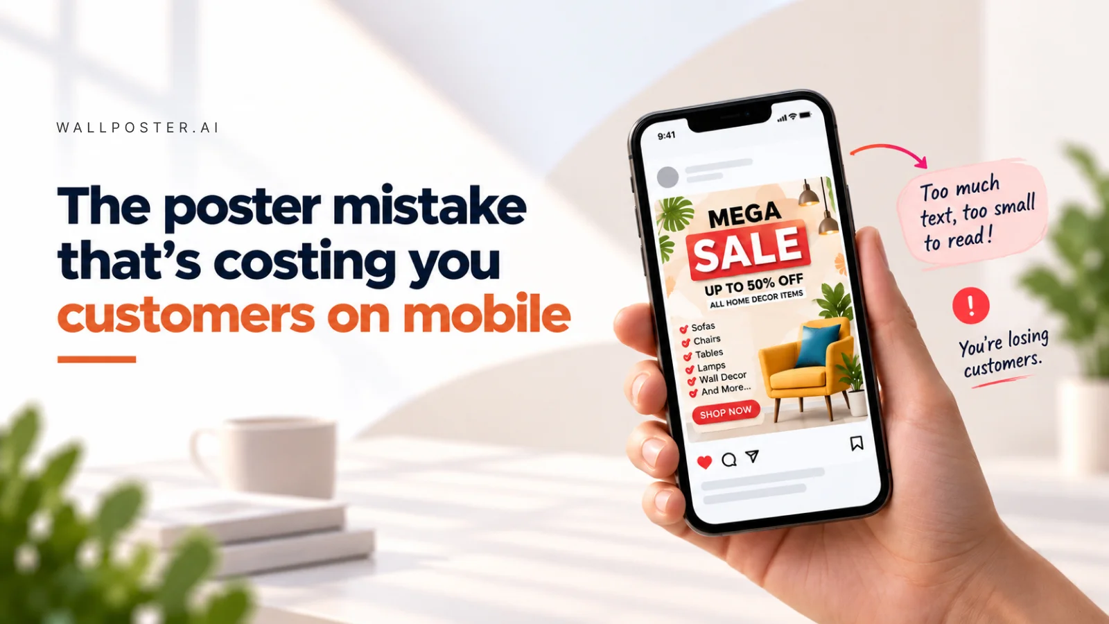 The poster mistake that's costing you customers on mobile — cover illustration