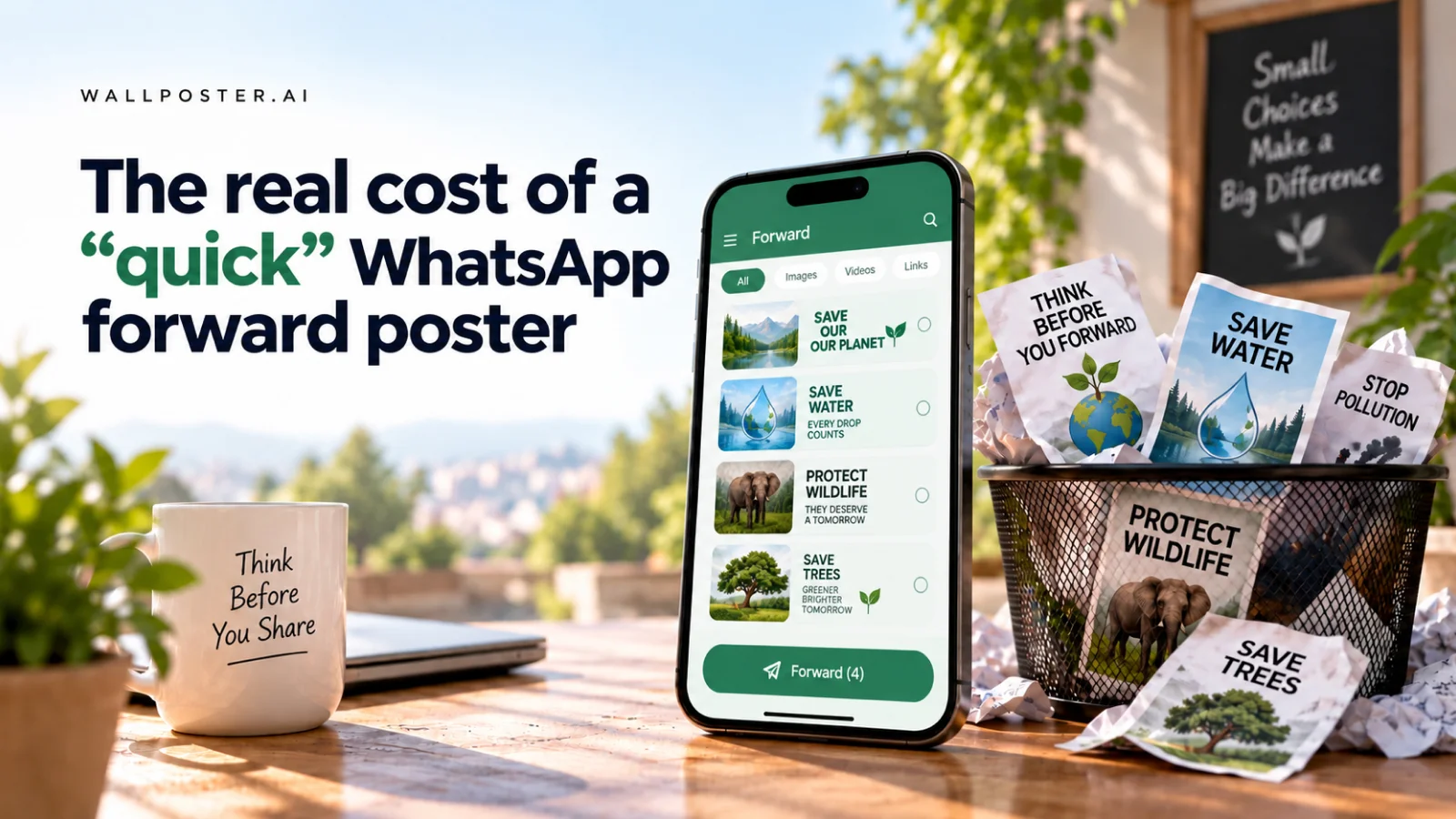 The real cost of a "quick" WhatsApp forward poster — cover illustration