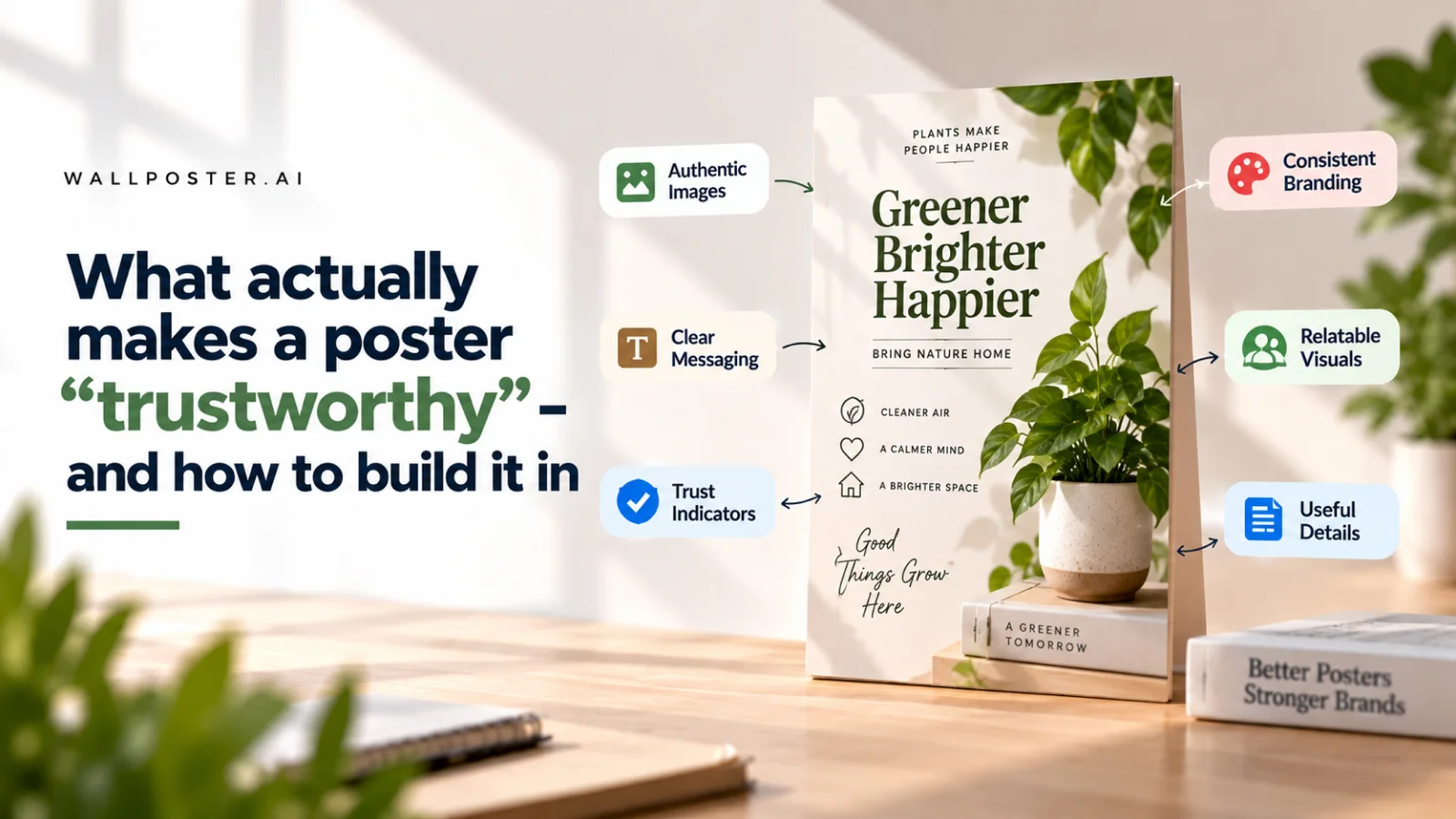 What actually makes a poster "trustworthy" — and how to build it in — cover illustration