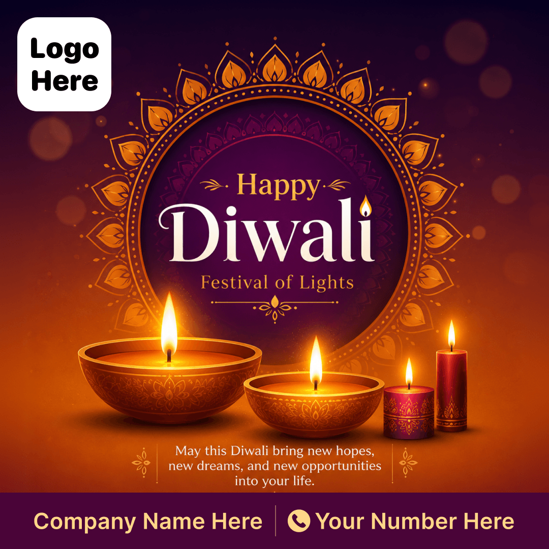 Diwali poster template
