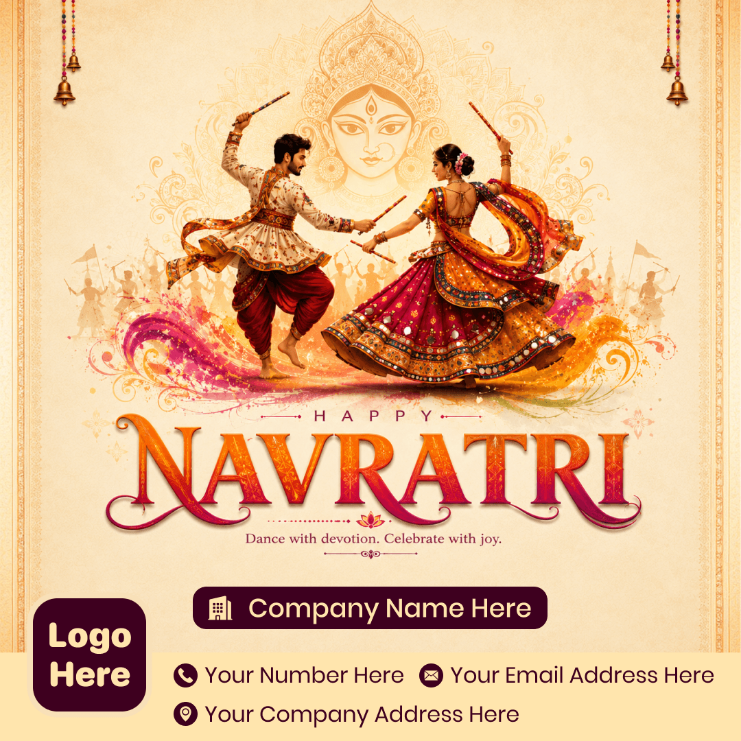 Navratri poster template