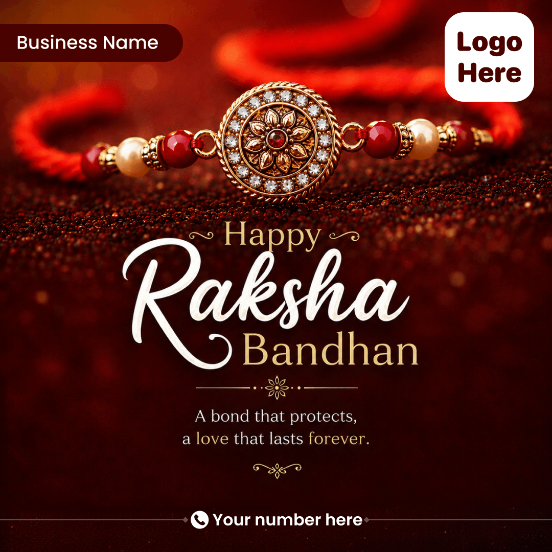 Raksha Bandhan poster template